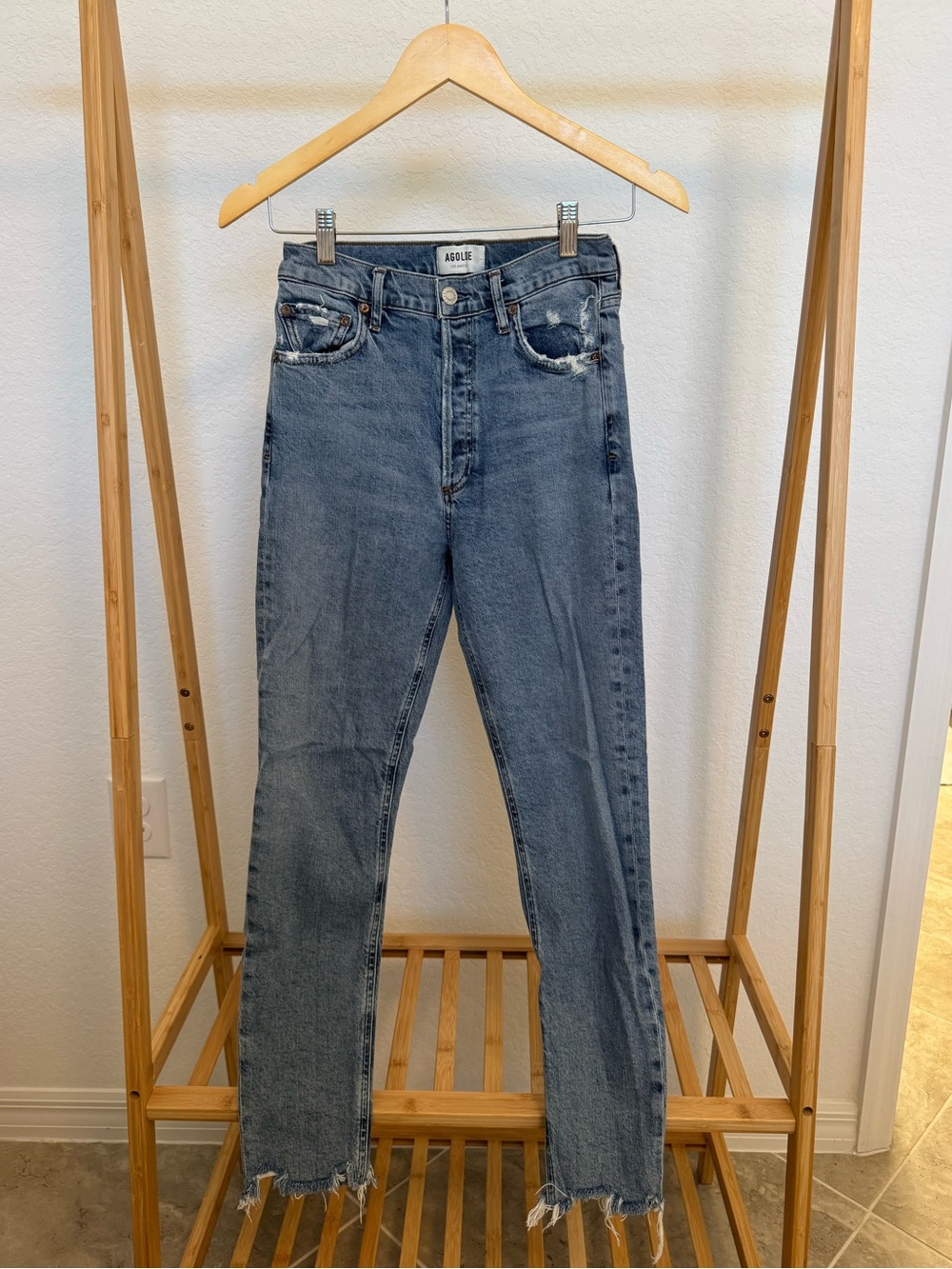AGOLDE High-Rise Straight Leg Jeans